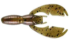 Net Bait Paca Craw Soft Plastic Lure – Watermelon Crawfish Color, 8-Bag Pack