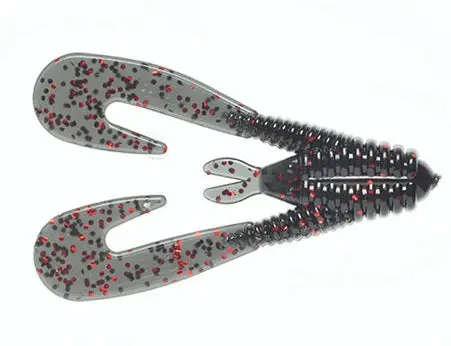 NetBait Kickin’ B Chunk 5-inch Black Neon Soft Lure