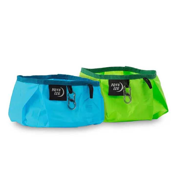 Nite-Ize RadDog Collapsible Dog Bowl – Silicone Travel Feeding Dish for Pets