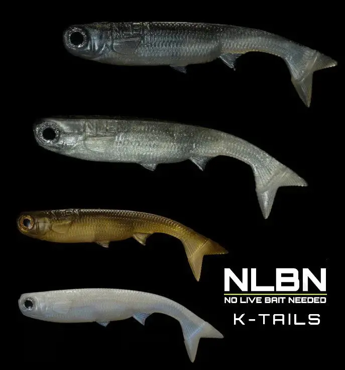 NLBN K-Tails Soft Plastic Baits – No Live Bait Required