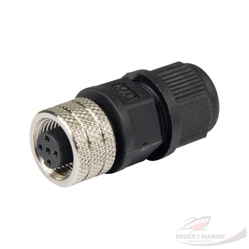 NMEA 2000 Field-Serviceable Female Connector – M12 Reconnectable Port (#270109)