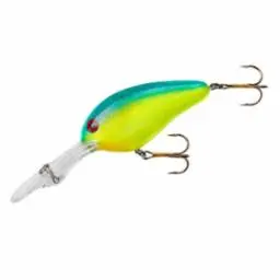 Norman DD22 Crankbait – 3 Inch, 5/8 oz, Chartreuse/Blue