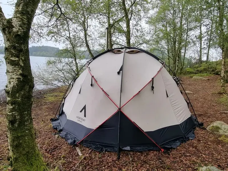 NorTent Gamme 6 Winter Hot Tent – 6-Person Poly-Cotton Cold-Weather Shelter