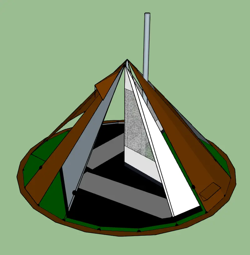 NorTent Lavvo 4 Inner Tent Liner – Lightweight Insulating Layer