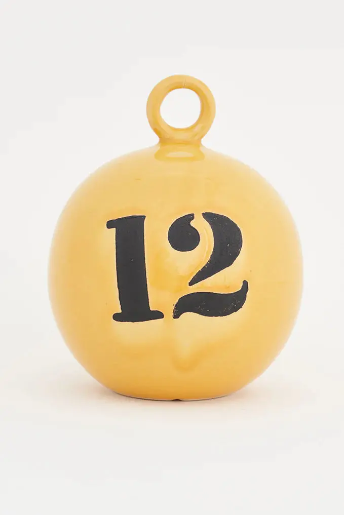 Numbered Ceramic Buoy Decor – Colorful Nautical Accents