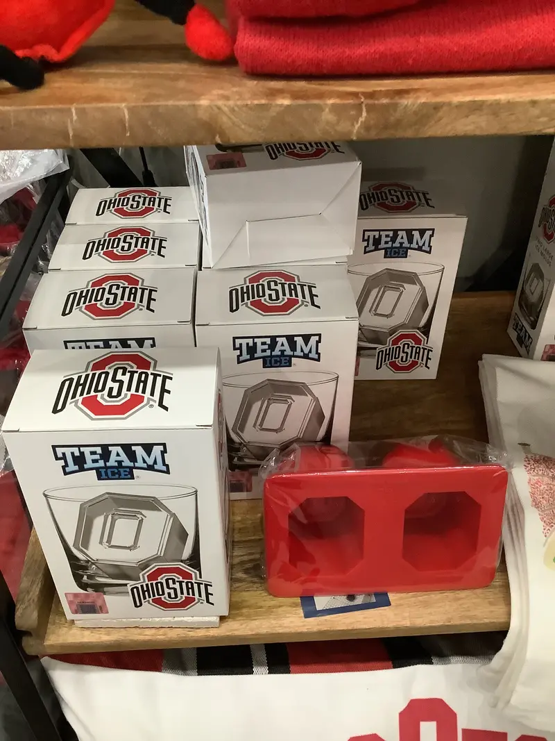 Ohio State Block O Silicone Ice Cube Tray