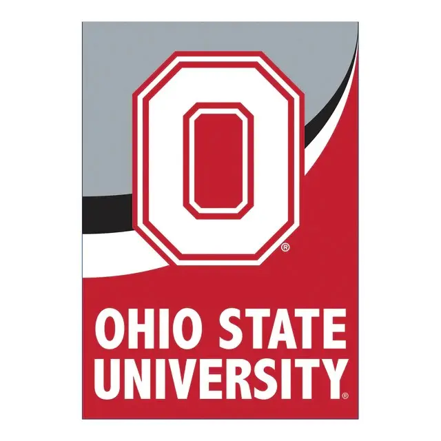 Ohio State University Burlap Garden Flag (Standard Size)