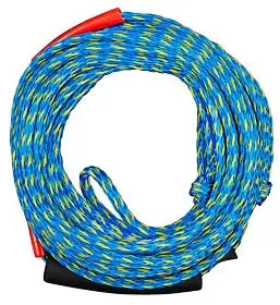 Onyx Tube Tow Rope for Two Riders – 60 Feet, Blue and Yellow