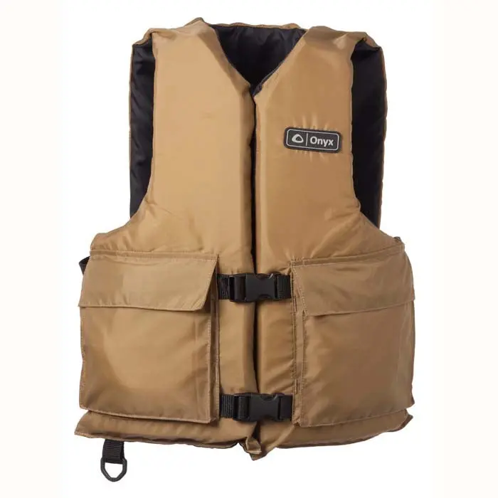 Onyx Universal Sport Life Vest – Tan, Adult Oversized Fit