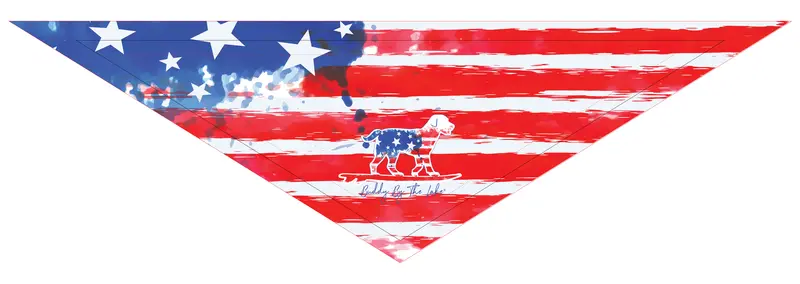 Patriotic Pup Bandana – Red, White & Blue Theme