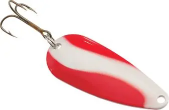 Rainbow Pot-O-Gold Spoon Lure – 1/2 oz, Red/White Finish
