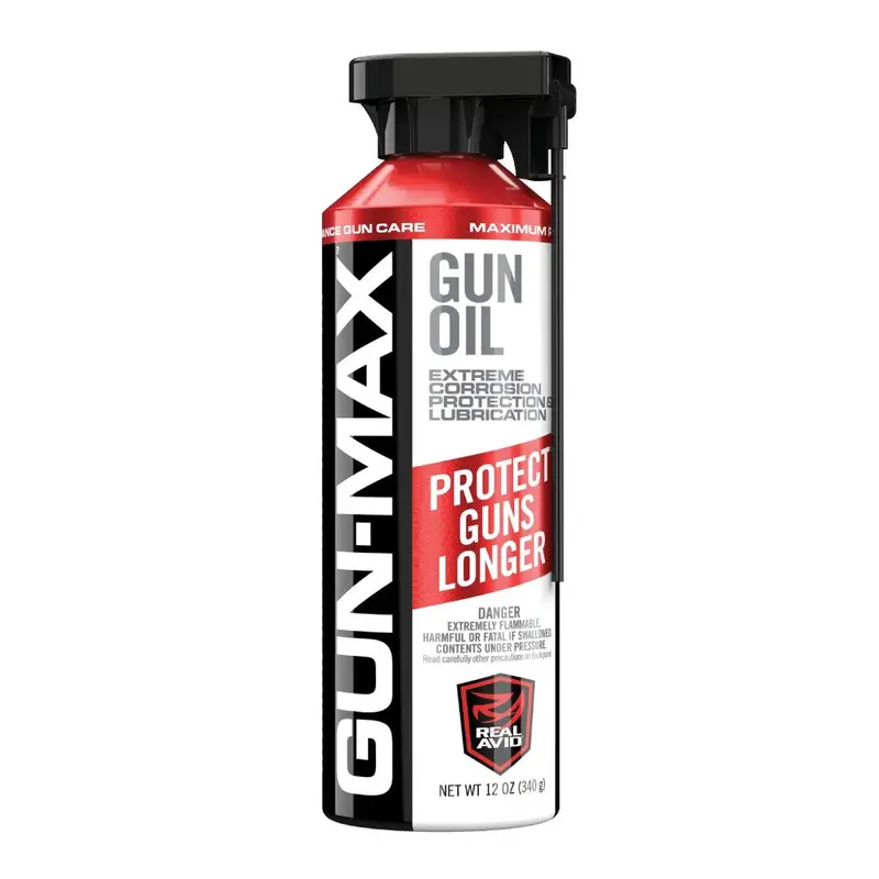 Real Avid Gun-Max Lubricating Oil – 12 oz Aerosol Maintenance Spray