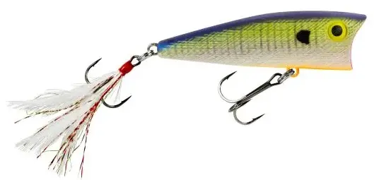 Rebel Big Pop-R Topwater Plug – 9/16 oz, 3-1/8 in, Bluegill Imitation
