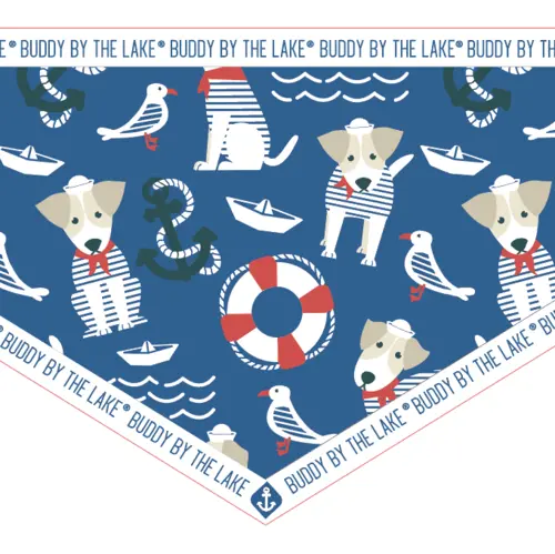 Sailor Buddy Dog Bandana – Classic Maritime Style