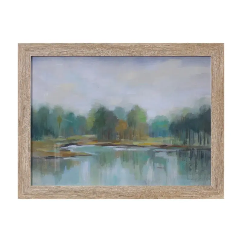 Scenic Lake Landscape Art Print