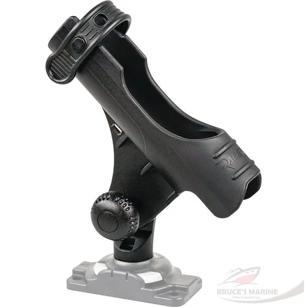 SeaChoice 89926 Heavy-Duty Black Rod Holder with Right-Hand Orientation