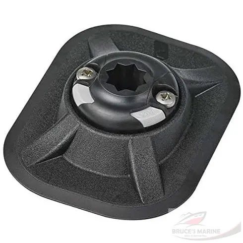 SeaChoice 89937 RibPort Black Accessory Base for Modular Rigging