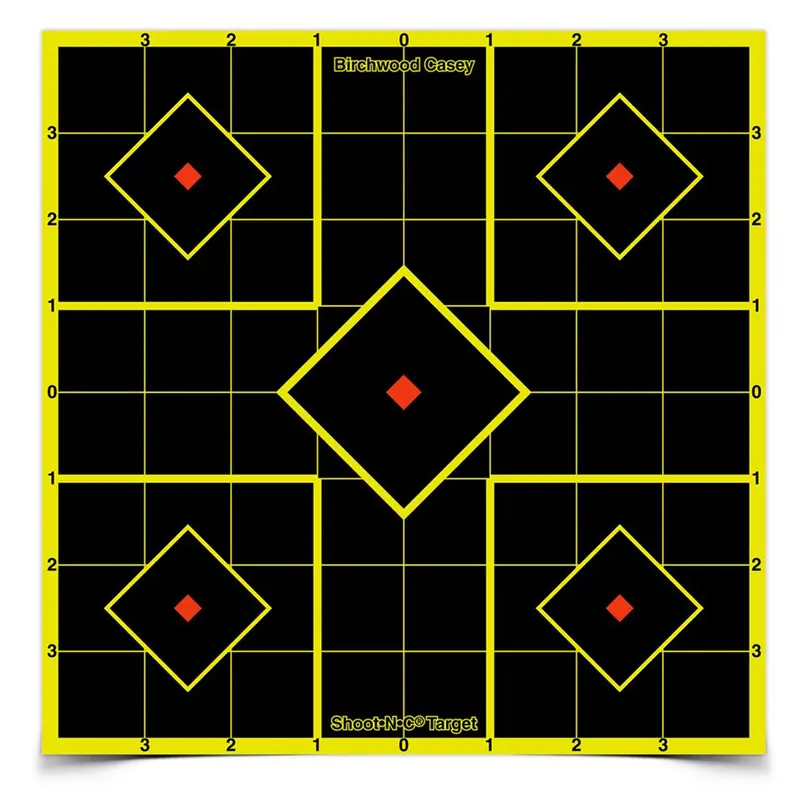 Shoot•N•C 8-Inch Sight-In Target – Self-Adhesive Precision Alignment Sheet