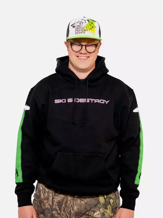 Ski & Destroy Graphic Pullover Hoodie