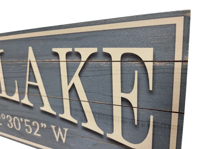 Slate Blue Arch-Style Buckeye Lake Wall Decor