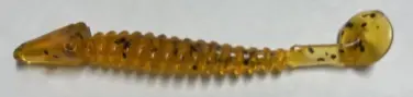Slider Little Finesse Grub – 2 3/4-Inch, 20-Pack in Green Pumpkin/Black