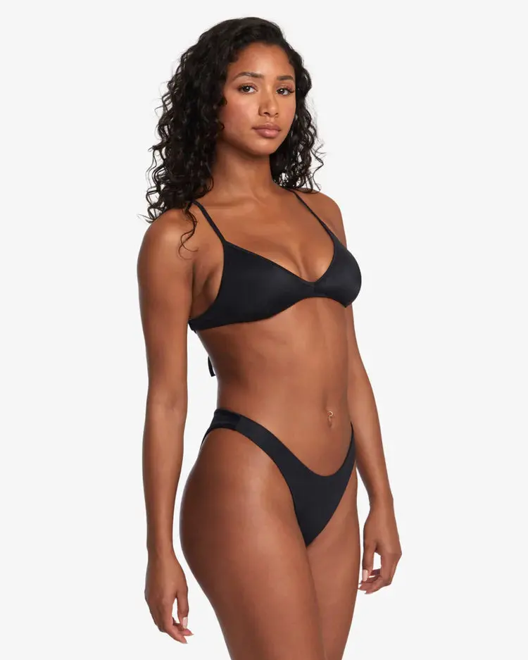 Solid Crossback Triangle Bikini Top