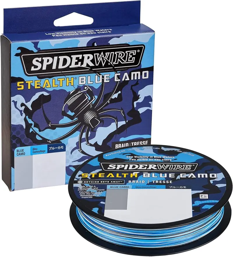 SpiderWire Stealth Blue Camo Braided Fishing Line