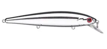 Strike King KVD Jerkbait – 5.5-Inch Carolina Chrome Finish with Triple Hooks