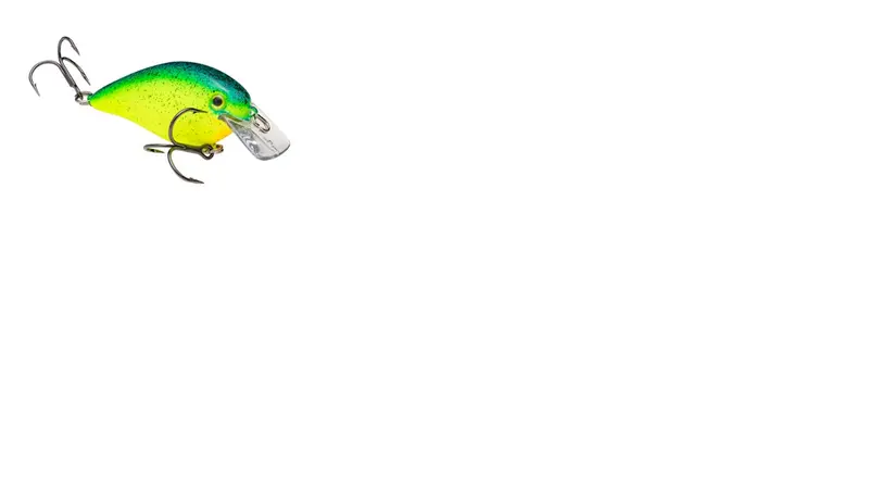 Strike King KVD Square Bill Crankbait – 5/8 oz Chartreuse/Blue Splatter Back