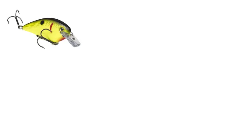Strike King KVD Square Bill Crankbait – 7/16-Ounce, Black Back/Chartreuse