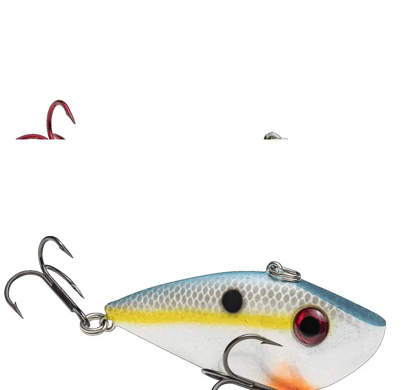 Strike King Red Eye Shad Soft Bait – 3/8 oz Smokey Chrome Blue Hue