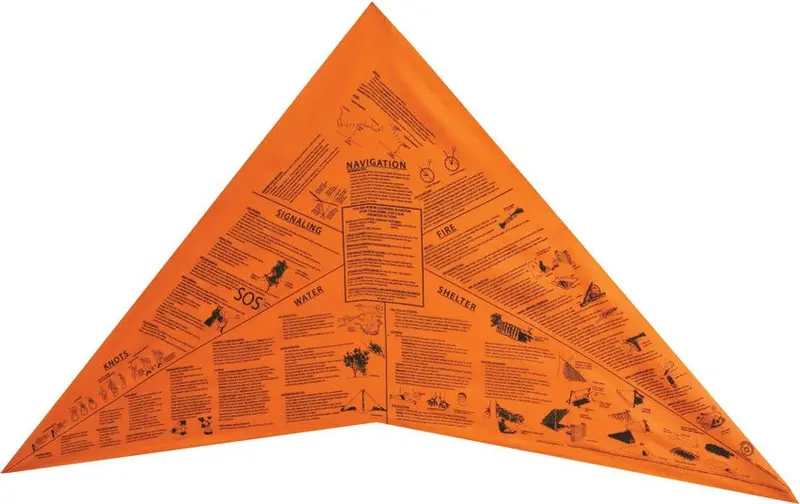 Survival Metrics Head Bandana – Tactical Cotton Scarf with Printed Survival Data