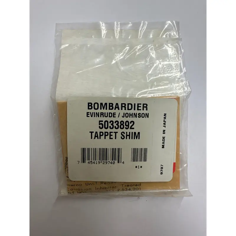 Tappet Shim Set – Thickness-Specific, Part #5033892
