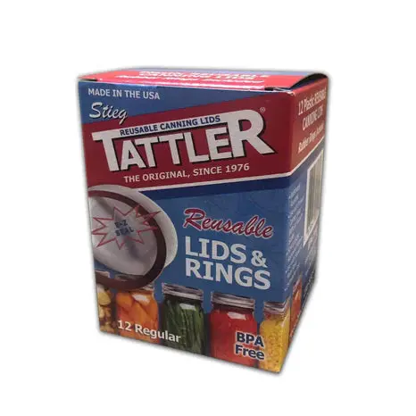 Tattler Reusable E-Z SEAL Canning Lids and Bands – Standard Size