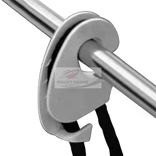 Taylor Made Boat Fender Hanger – Clip-On Rail Mount for Up to 1″ Rails (Model 1108, White)