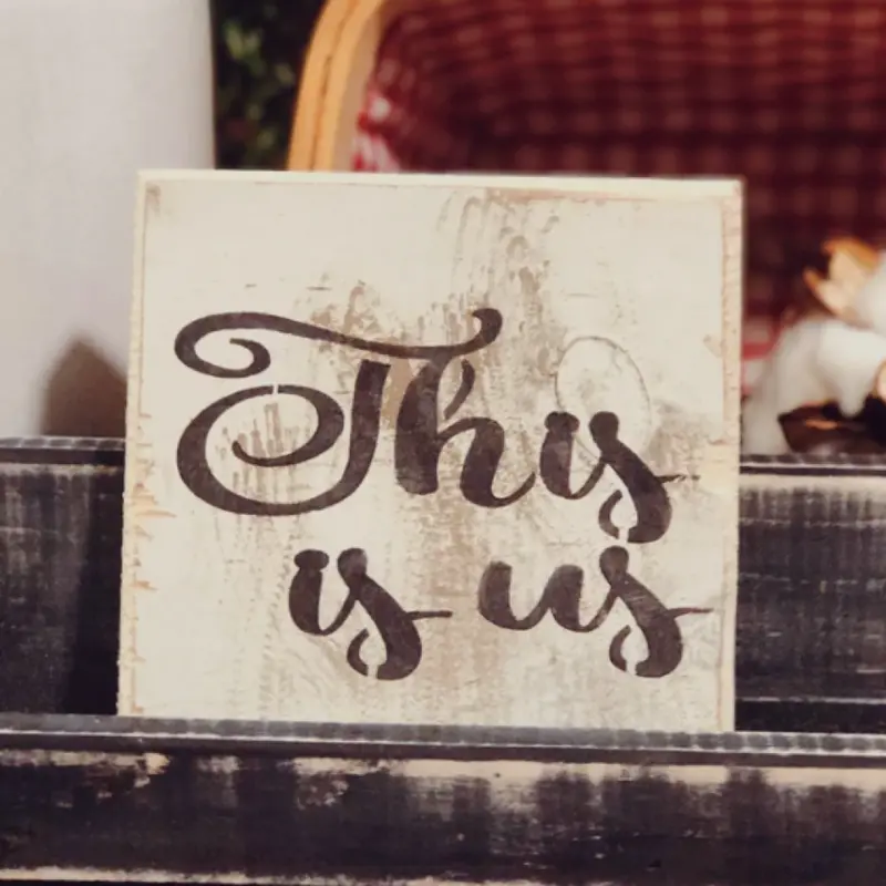 This Is Us Wooden Letter Tile Display