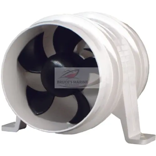Turbo 4000 Blower – 4″ White 12V Marine Ventilation Fan