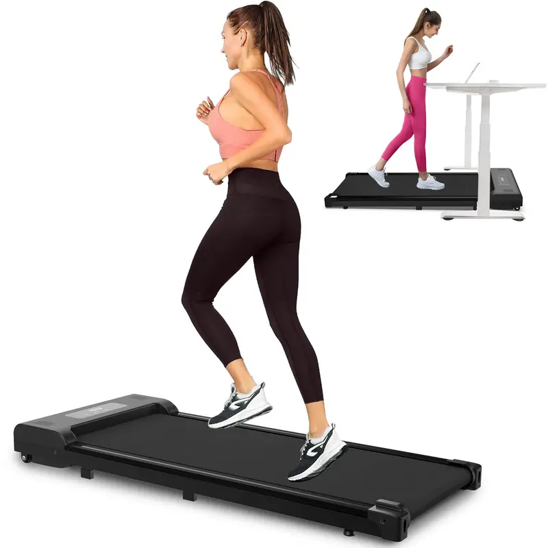 Under-Desk Walking Pad – Quiet Portable Treadmill with Remote, LED Display & Office-Friendly Design
