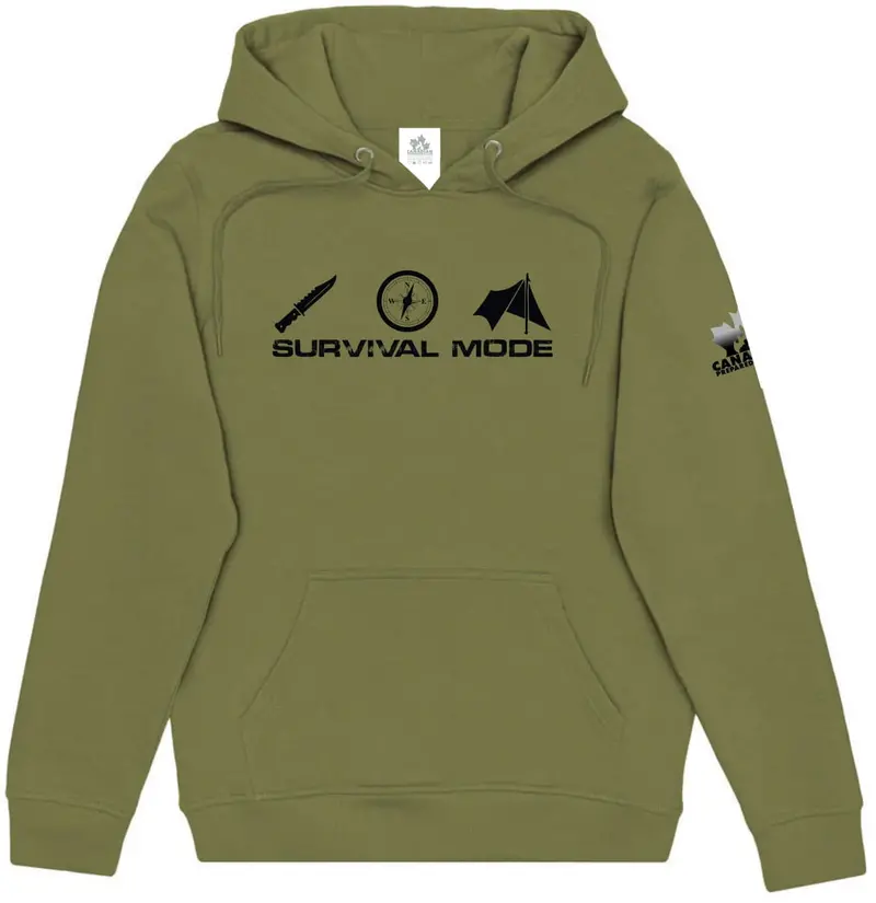 Unisex ‘Survival Mode’ Fleece Hoodie – Full-Zip Comfort