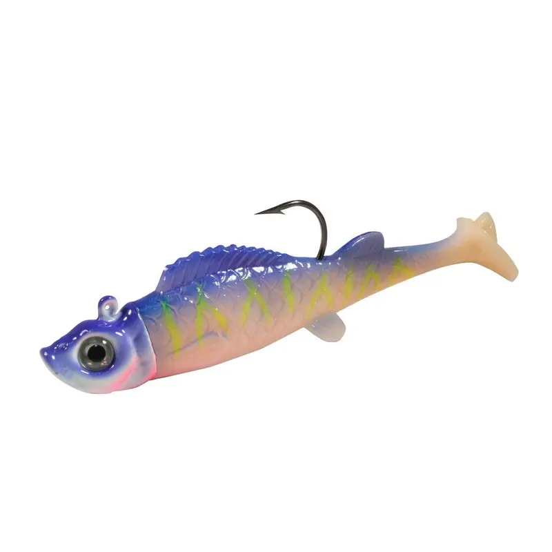 UV Mimic Minnow Soft Bait with Ultraviolet Reflectivity for Low-Light Conditions
