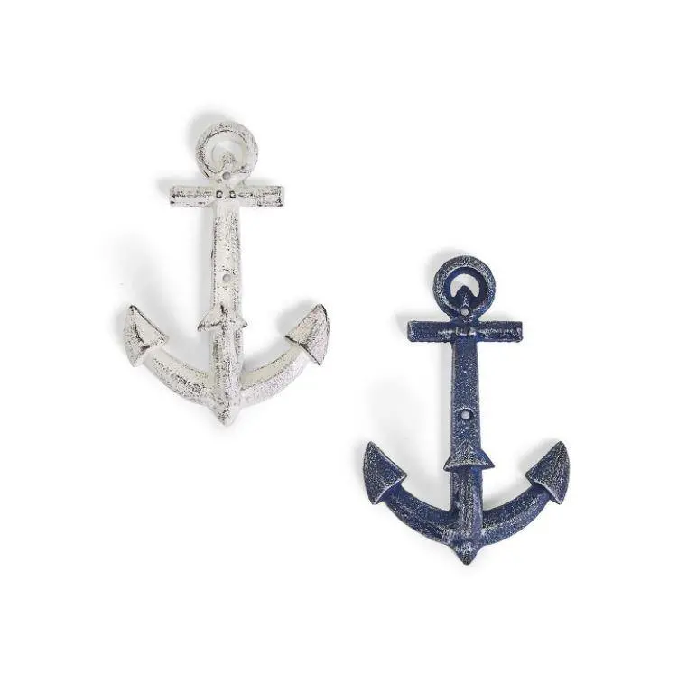 Vintage Anchors Aweigh Wall Decor – Retro Nautical Metal Sign