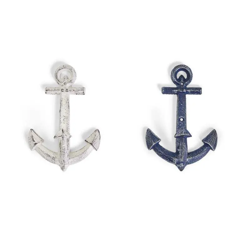 Vintage Anchors Aweigh Wall Decor – Retro Nautical Metal Sign