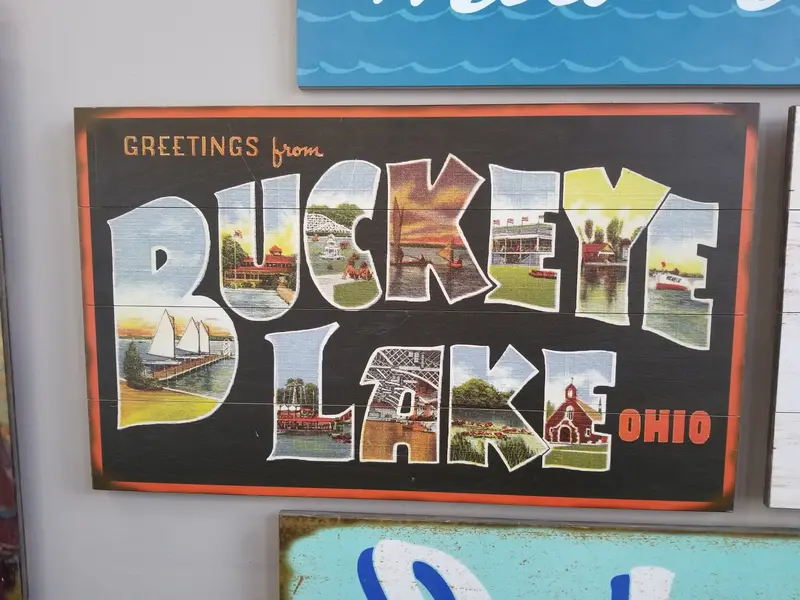 Vintage Buckeye Lake Ohio Postcard Print