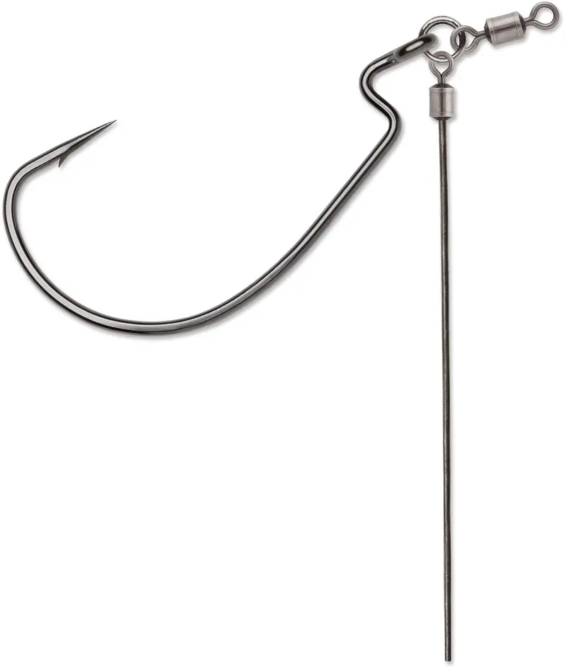 VMC Tolo Rig Heavy-Duty Wide-Gap Hook – Black Nickel, 2-Pack, Size 3/0