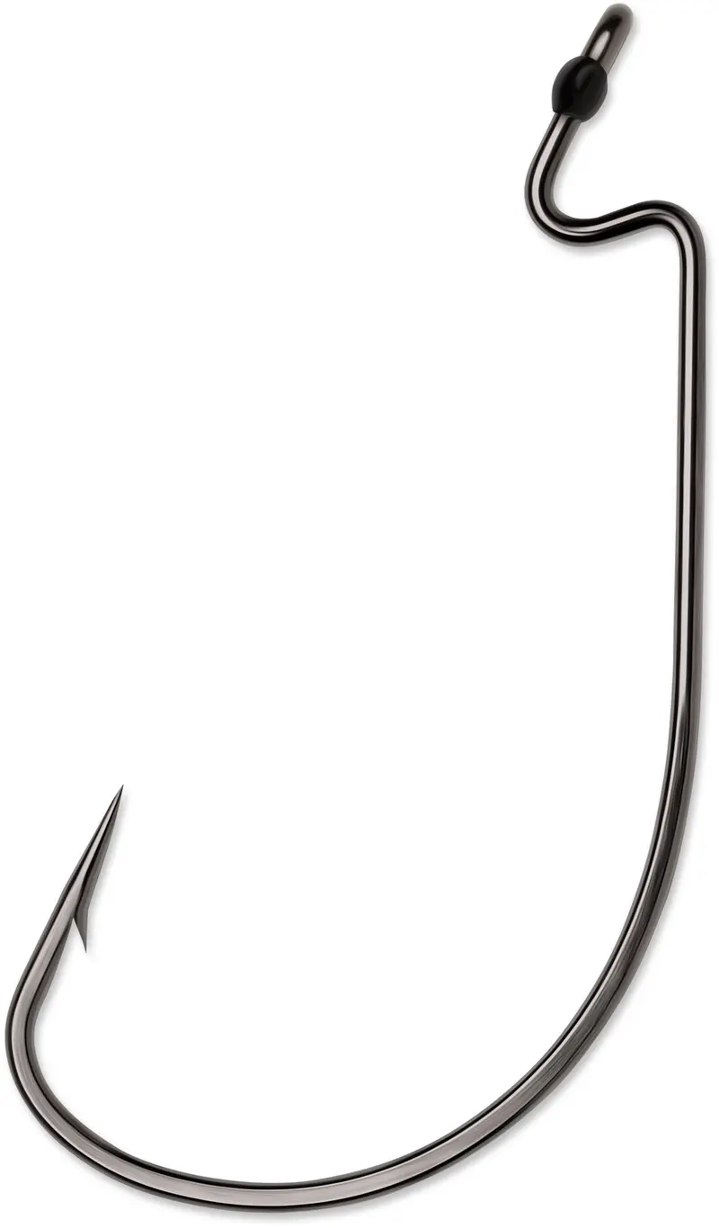 VMC Wide Gap Hook – Black Nickel, Size 1/0 (6-Pack)