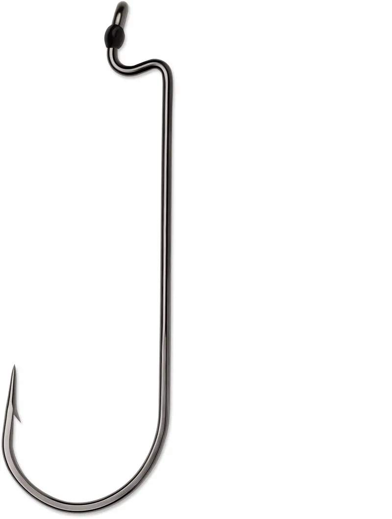 VMC Worm Hook – Black Nickel, Size 5/0 (5-Pack)