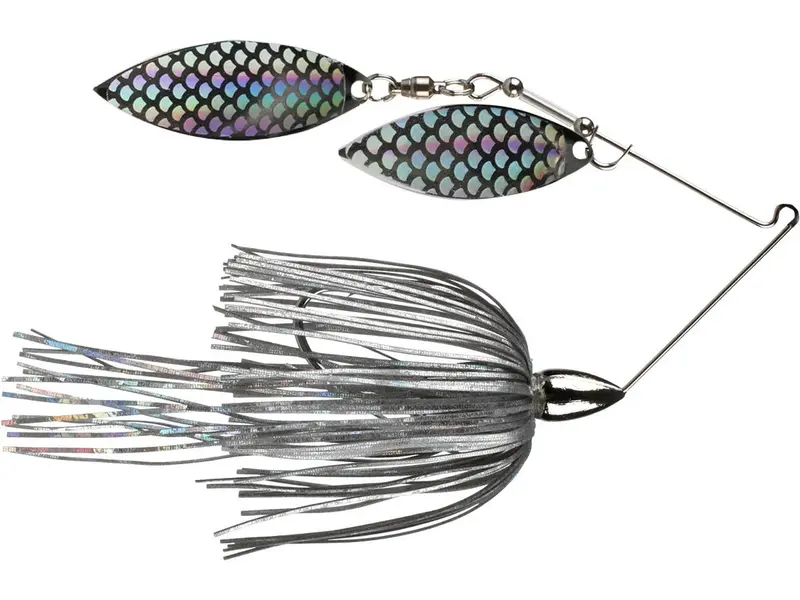 War Eagle Scream’n Eagle Spinnerbait – 1/2 oz Silver Frame, Double Willow, Aurora