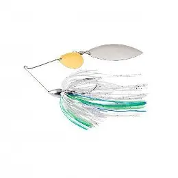 War Eagle Spinnerbait – 3/8 oz Nickel Frame with White/Silver Blades