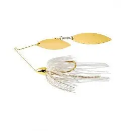 War Eagle Spinnerbait – Gold Frame, 1/2 oz, White & Gold Blades