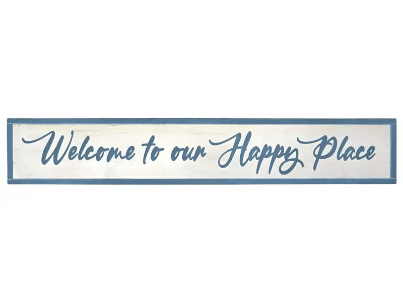 ‘Welcome To Our Happy Place’ Decorative Plaque